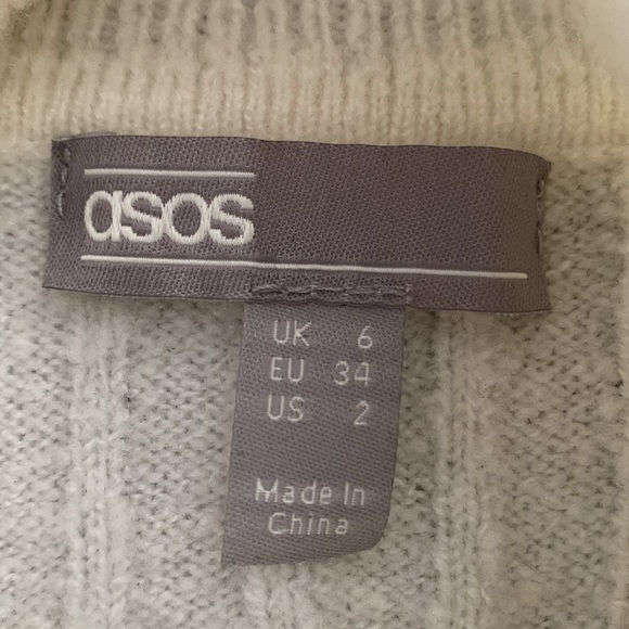ASOS Cream Ribbed Turtleneck Sweater - Picture 4 of 5